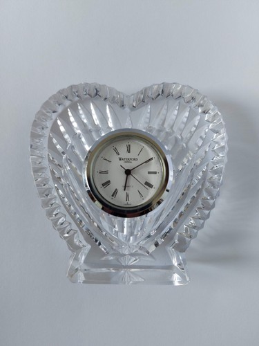 Waterford crystal heart clock - crystal,