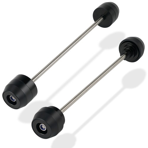 Front rear wheel - axle, sliders