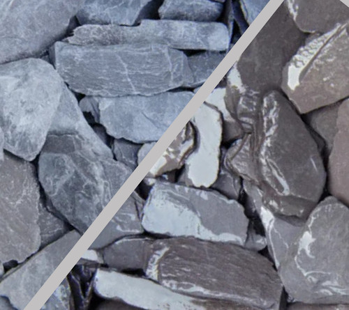 Decorative gravel 50mm - 30/50mm, blue