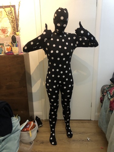 Black polka dot morph - black,