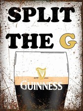 Split The G Guinness metal