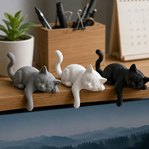 Creative desk cat decorations - creative,