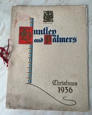 Rare Huntley and Palmers Christmas 1936 Biscuits Cakes proof catalogue J Haworth