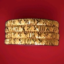 Ethnic Bangles 22k Gold Plated Indian Jewelry Bollywood Bracelet set.size 2.8 