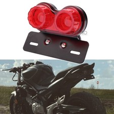 Motorcycle 40 LED Tail Brake Turn Signal Running Light w/ License Plate Bracket