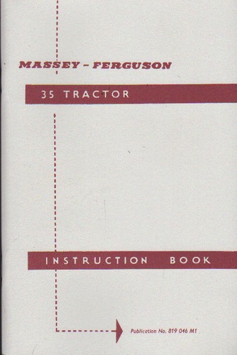 Massey ferguson tractor - ferguson, "35"
