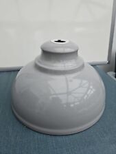 A Vintage Grey Enamel Industrial Light Shade.  