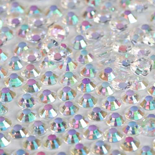 6mm crystal flat back ab - -,
