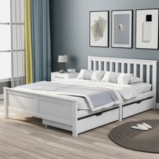 Solid Wooden Storage Bed With