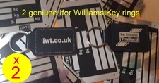 2 X GENUINE LEATHER IFOR WILLIAMS TRAILER KEY RINGS FREE POST #1