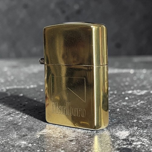 Vintage brass marlboro zippo - brass,