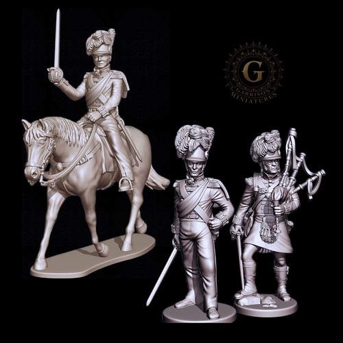 Scots foot mounted officers - scots,