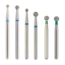 Dental Diamond Burs FG Long Round Ball 801/023C 801L/018M Coarse Grit High Speed