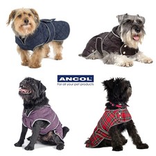 Ancol Dog Coat Harness Compatible Muddy Paws Grey Fleece Quilt Red Tartan Puppy 