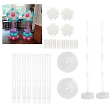 2 X Balloon Column Stand set Upright Frame Base Pole Balloon Clips Party Decor