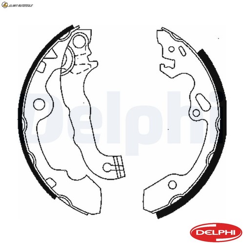 Brake shoe set - set, for