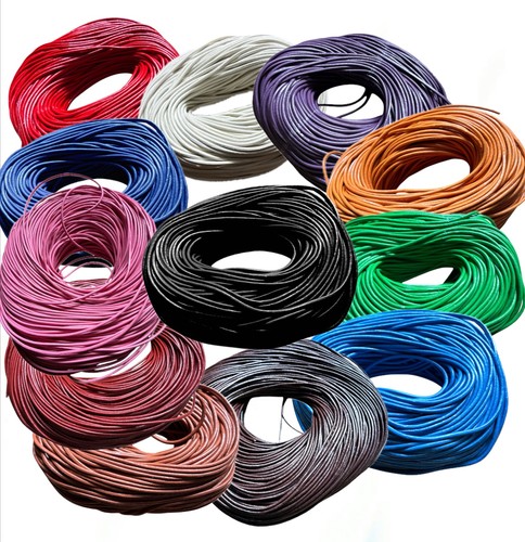 100 genuine leather cord 2mm - cord,