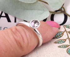 ❤️Genuine Pandora Retired Tied Together Real Amethyst Ring 925 ALE Size 56❤️