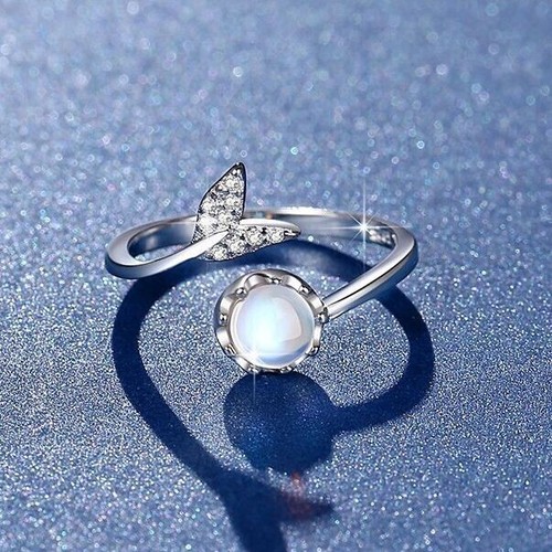 Crystal mermaid tail moonstone - crystal,