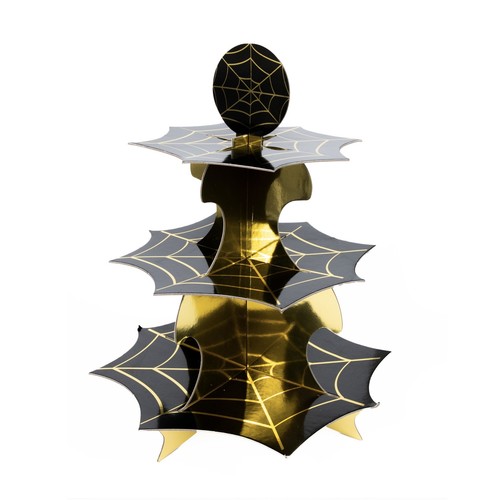 Halloween cake stand gold - stand,