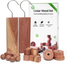 28pc Natural Cedar Wood Balls