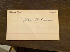 Hector Hec Kilrea Maple Leags Red Wings signed autograph Hockey 3x5 index card