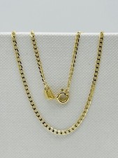 9ct Solid Yellow Gold 2mm Flat Curb Link Chain Necklace 16" 18" 20" 22" 24" New