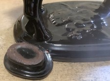 Victorian black cow creamer, black gloss.