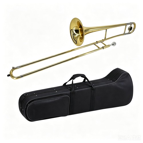 Brass tenor trombone gold - tenor,