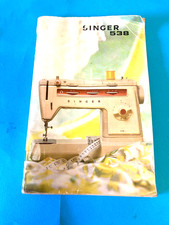 SINGER SEWING MACHINE INSTRUCTION MANUAL/BOOK  538 (768)_