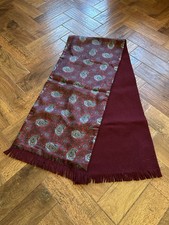 Mens Silk Paisley Burgundy
