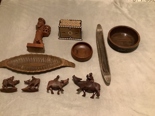 Job lot antique treen - treen, items