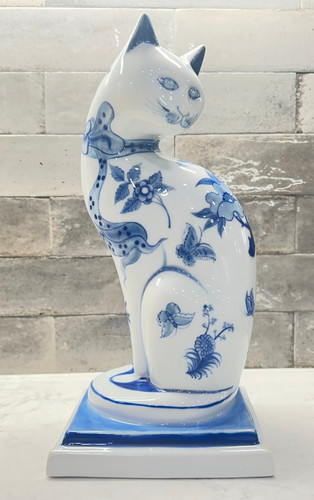 Vintage large porcelain - vintage, cat