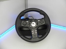 LOGITECH DRIVING FORCE EX PLAYSTATION PS3 PS2 FORCE FEEDBACK STEERING WHEEL #18K