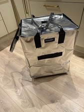 Hulken Silver Rolling Trolley Tote Large Shopping Bag New Wheeled Heavy Duty