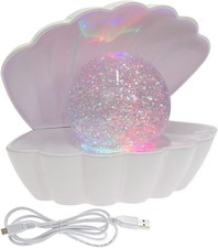 Glitter Pearl Lamp Sea Shell