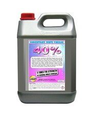 White Vinegar 40% High Strength Concentrate 500ml 1 Litre 2 Litre 5 Litre Acetic