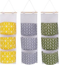 3 Pcs Wall Hanging Storage Bag