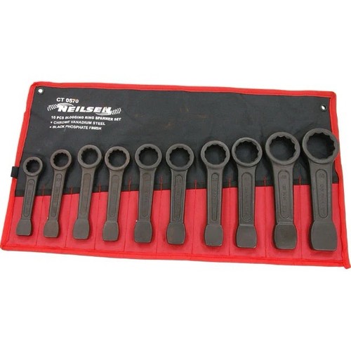 10pc slogging ring - ring, spanner