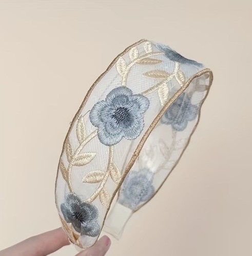 Vintage retro blue - and, ivory