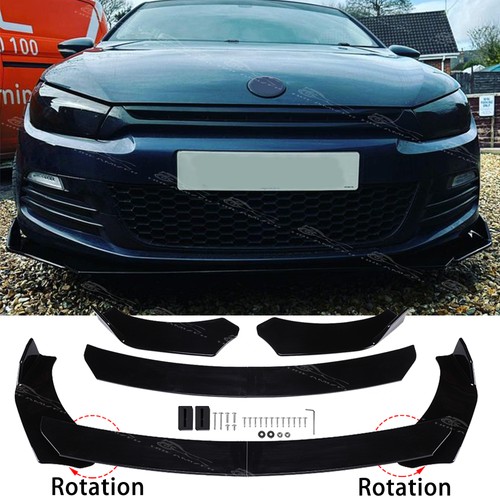 Gloss front bumper spoiler - front, lip