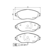 BREMBO P85144 Brake Pad Set