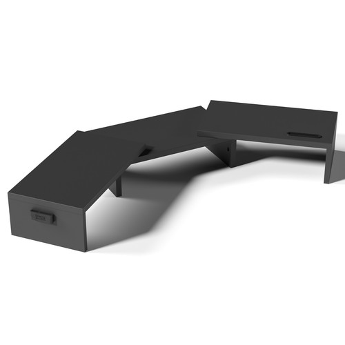 Dual monitor stand riser - dual,