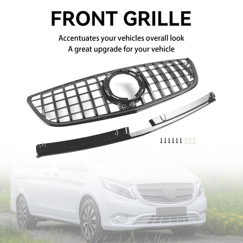 Black front grille grill - front, fit
