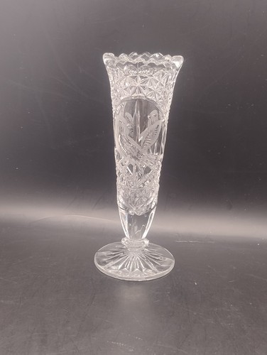 Boxed vintage crystal rose - crystal, /