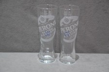 2x Peroni Nastro Azzurro Half Pint 10oz Beer Glass Brand New CE M24 2024 QR Code