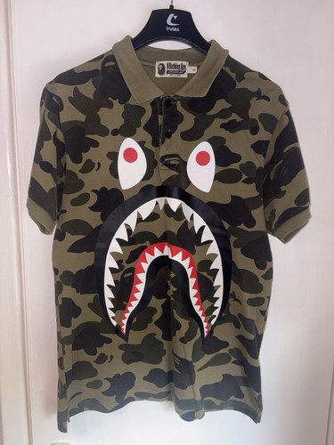Bathing ape shark polo shirt - bathing,