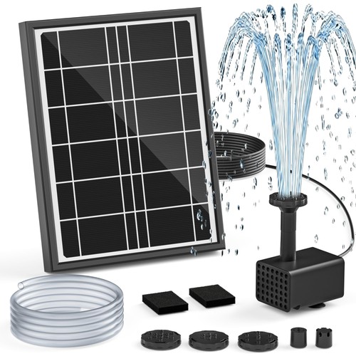 Solar fountain pump for bird - solar,
