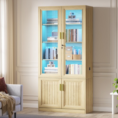 Display cabinet with glass - display,