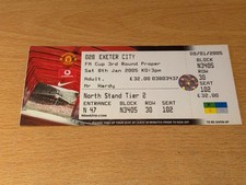 TICKET 2004/05 Manchester